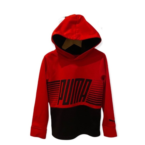 Kids 5y Puma Red/Black Hoody - Picture 1 of 11